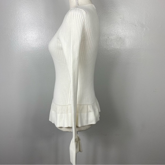 Diane Von Furstenberg peplum sweater Sz P - Picture 5 of 9